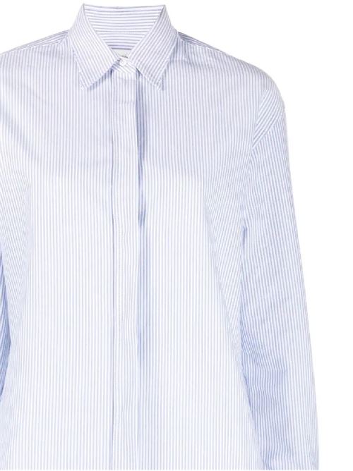 Camicia Oxford a righe in cotone bianco/blu Golden Goose | GWP00820P00054880197